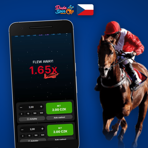 Herní obrazovka Aviator s násobitelem 1.00x v Dudespin Casino