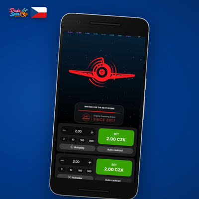 Ikona automatické sázky s cyklickou šipkou pro hru Aviator v Dudespin Casino