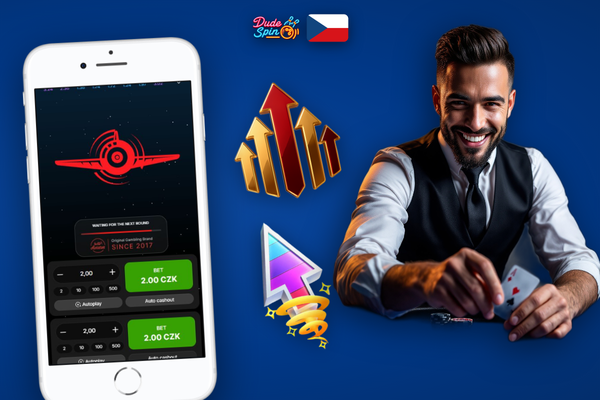 Rozhraní Aviator online s cash outem u násobitele 1.5x a 3x v Dudespin Casino