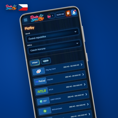 Metody vkladu e-peněženkou Skrill, Neteller a MiFinity v Dudespin Casino
