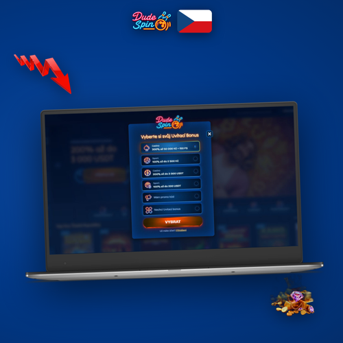 Registrační formulář Dudespin Casino na notebooku a mobilu – začněte hrát hned