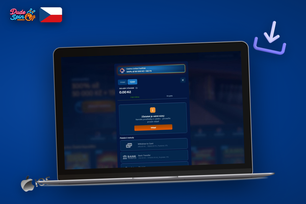 Hráč řeší výběr výher přes živý chat zákaznické podpory Dudespin Casino